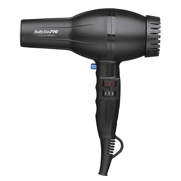 BaBylissPRO Porcelain Ceramic 2800 Dryer, Black