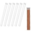 Beavorty 6Pcs Clear Plastic Empty Storage Tubes - Incense Sticks Container with Cap