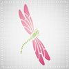 Dragonfly Stencil - 12.5 x 20cm (L) - Reusable Small Butterfly Insect Wall Stencil Template.