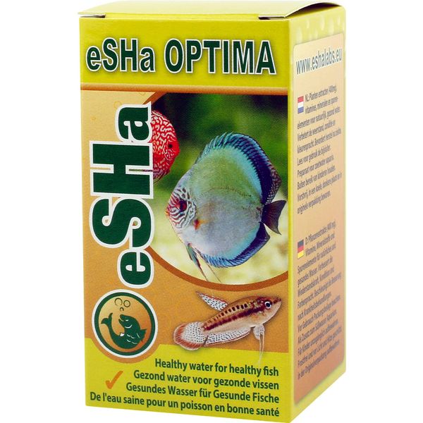eSHa OPTIMA - Wasseraufbereiter - Pflanzenextrakten, Spurenelemente, Mineralien, Vitamine - erhöht Widerstandsfähigkeit gegen Krankheiten / Parasiten - 20 ml