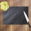 Black Grey Slate Effect GLASSChopping Board Kitchen Worktop Saver Protector