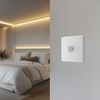 BG Electrical 881P 400W Single 2-Way Push On/Off Dimmer Switch - White