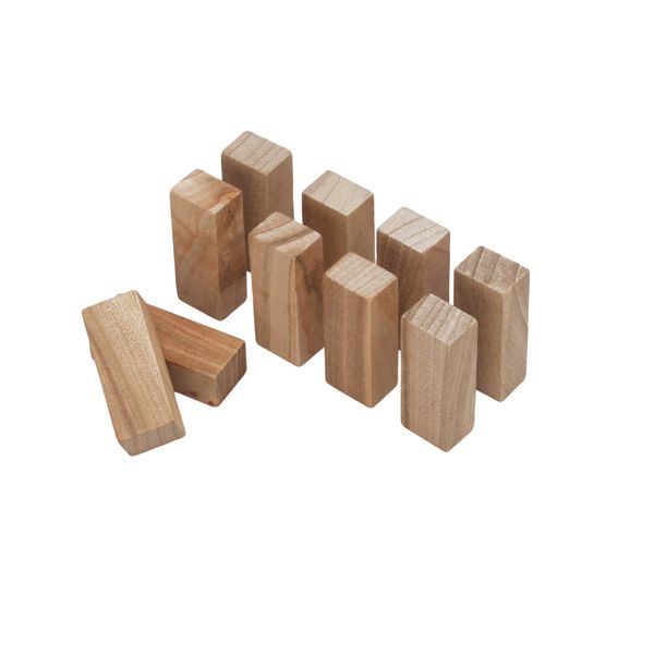 Sakai Sangyo Kusuki Block for Drawers (Set of 10), Approx. 1.1, 2.5, 2.5, 0.8 inches (2.8, 6.7, 2 cm), Kusuki, Wood, Natural, Insect Repellent, Place, Camphor, Wood, Natural, Insect Repellent,