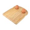 Apollo Rubberwood Breakfast Bread Toast Serving Tray with Egg & Cheese Holder Board