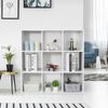 9-Cube Storage Closet Cube Organizer Bookcase Shelving Home Office White 