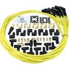 Retro Transparent Yellow Black Ceramic Universal Plug Wire Set For All Vehicles