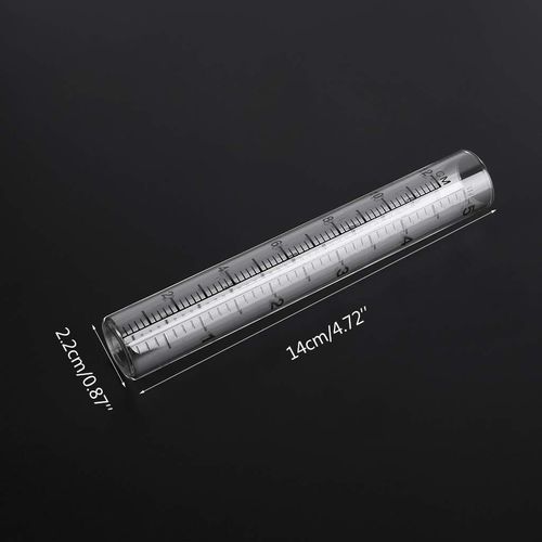 MIKI-Z 2pcs 5" Capacity Rain Gauge Glass Replacement Tube for Yard Garden Outdoor Home