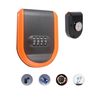 Magnetic Key Holder with Combination Lock Hidden Under Car,Waterproof and Durable,Hide Key Lock Box (Orange)