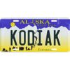 Kodiak Alaska Aluminum License Plate