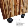 Rush Creek Creations | Double-Sided Fishing Rod Holder for 16 Saltwater/Freshwater Fishing Rods, Fishing Pole Holder for Garage Organization and Room Storage, for Fishing Gear and Fishing Accessories