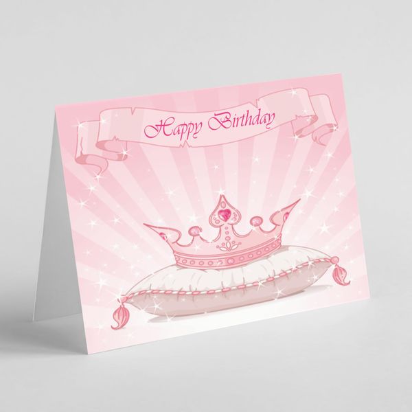 Beebooh cards Princess crown birthday card