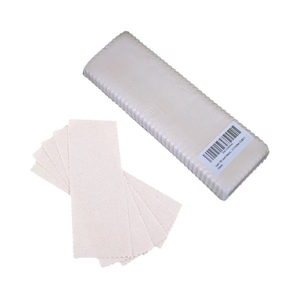 Huini 100 count Natural Muslin Cloth Epilating Waxing Strips 3 X 9 inches CD-807-1