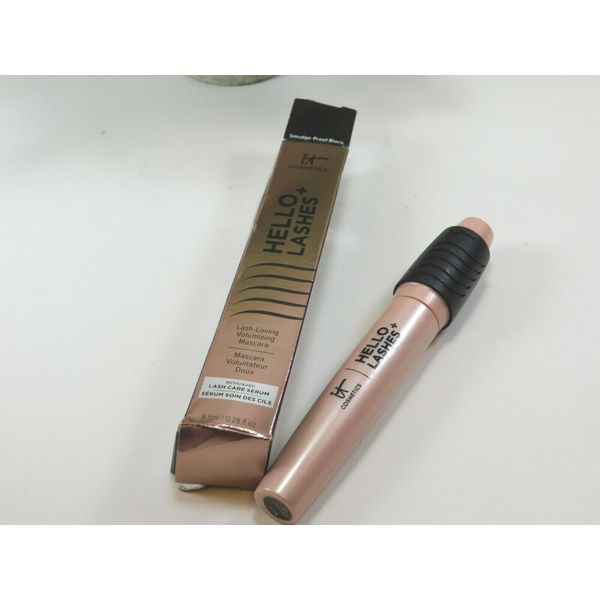 IT Cosmetics Hello Lashes & Volumizing mascara & Lash Serum Brand BLACK NIB
