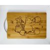 Classic pooh bear laser engraved high quality cuttingboard kitchen pop