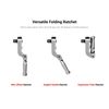 TEKTON 3/8 Inch Drive Folding Quick-Release Stubby Ratchet | SRH35104