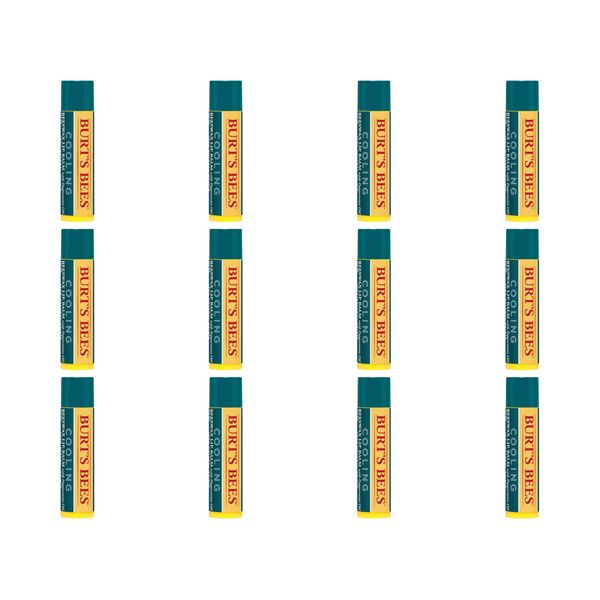 Burt's Bees Cooling Lip Balm w/Peppermint Oil 12 Count Value Pack