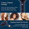 Carmen C81065BC Twilight Lightweight Professional Hair Dryer with 3 Heat/2 Speed Settings, Cool Shot Function, 1800W, Blue and Champagne
