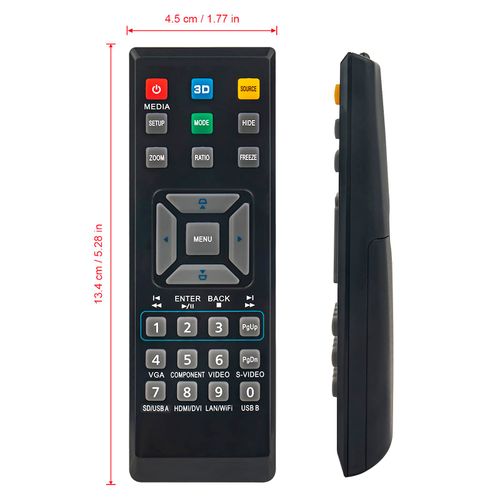 PERFASCIN E-26171 Replaced Remote Control fit for Acer Projector V12S AS211 P1283 M413 PE-X42 V12X AX316 P1283n M413T PE-X42G X1283 X1280 D613 EV-X62 P1383W