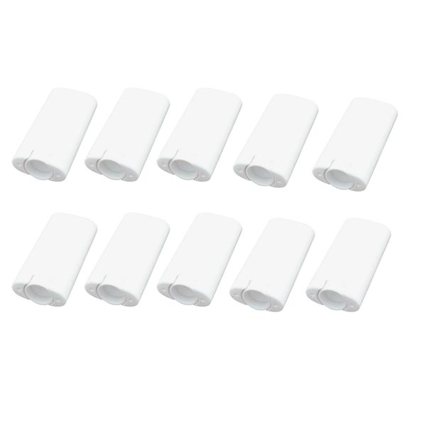 10 PCS Empty Flat White Oval Deodorant Containers DIY Lip Balm Tubes Plastic Lipstick Refills 15ml 15gram Chapstick Twist-Up Tubes with Lids