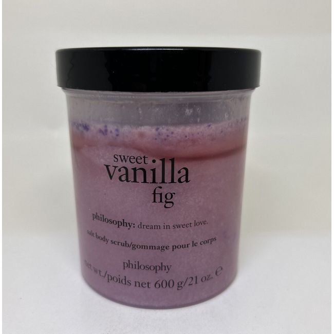 PHILOSOPHY SWEET VANILLA FIG SALT BODY SCRUB 21 OZ JUMBO NEW SEALED NWOB