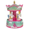 Northlight Children's Rainbow Rotating Unicorn Musical Carousel, 6.5", Pink