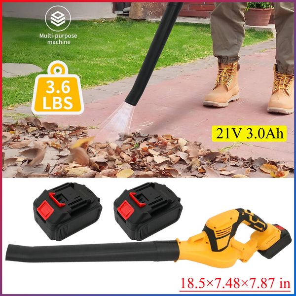 Electric Motor Cordless Leaf Blower 140 MPH Lawn Care Garden Quality 2Battery US