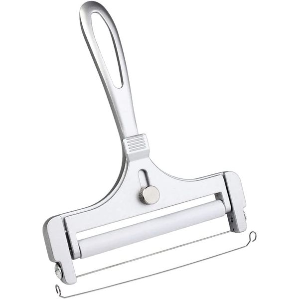 Adjustable Stainless Steel Cheese Slicer for Soft & Semi-Hard Cheeses