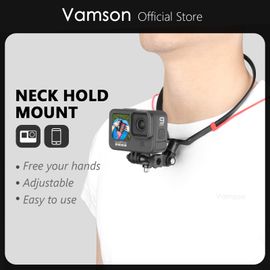 Vamson Neck Hold Mount Lanyard Strap for GoPro Hero 11 10 9 8 Insta360 X3  X2 Camera for iphone Smartphone Bracket Accessories