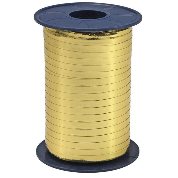 C.E. Pattberg MEXICO Metallic Gift Ribbon gold, 440 yards of Balloonribbon for Gift Wrapping, 0.2 inches width, Accessories for Decoration & Handicrafts, Decoration Ribbon for Presents