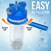10" Clear Standard Whole House Water Filter System  25 Micron Sediment Filter