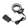 Jieotwice Adjustable Microscope Light Source LED Ring Light Industrial Light Source 144 Lamp Beads 63MM MIC-209 Fully Transparent Shade