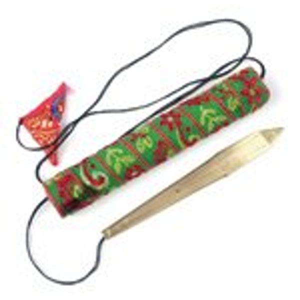 Kindpack Danmoi Mini Pan Pipe, Brown, Bamboo Case