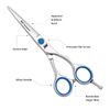 JW Shears S2 Series Shear & Thinner Combo - FREE Case & Comb Included (6.0")