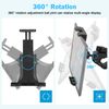 4.7-12.9" Tablet Phone Holder Bracket for Microphone Stand Treadmill Motorcycle