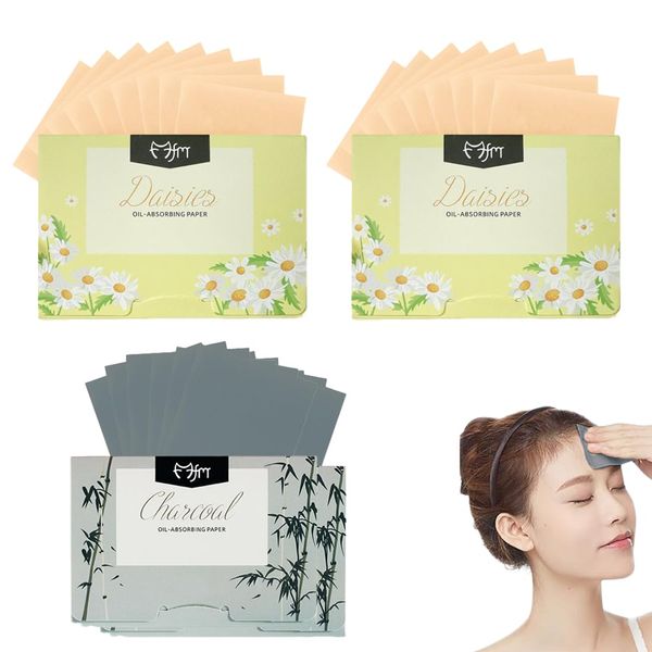 BQRKOTM 400 Fogli Carta Assorbente Olio Viso, Fogli Carta Assorbente per Il Viso, Salviette Assorbi Sebo Viso Essence, Face Oil Blotting Paper Sheets, Fogli Assorbenti Acqua