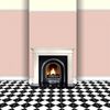 MyTinyWorld Dolls House Miniature Pale Red Thin Striped Wallpaper