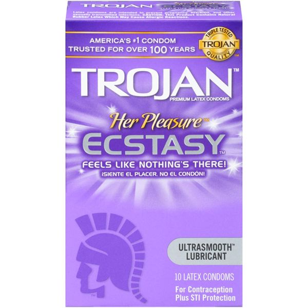 Her Pleasure Ecstasy Ultrasmooth Lubricant, 3 Boxes (10 Condoms)