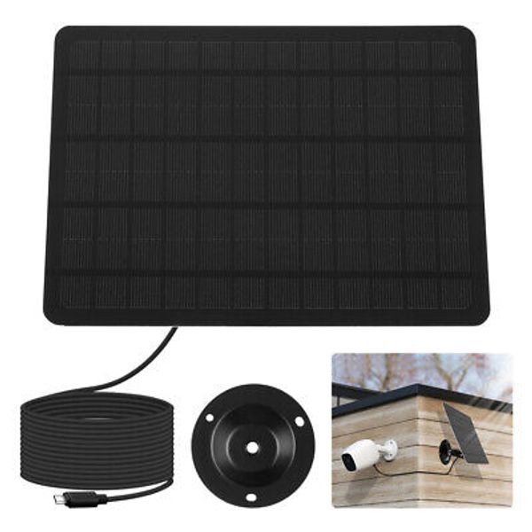 Solar Panel for Security Camera Wall Mount 20W Solar Cell Charger Solar Panel