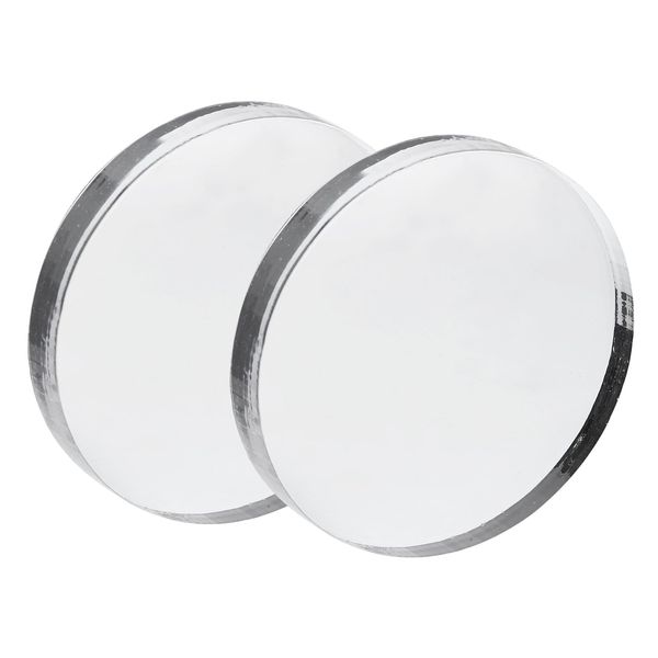 PATIKIL Acrylic Stamp Block, 2 Pack Round Clear Mounting Blocks Set for Scrapbooking DIY Crafts Card Making, 2" Diameter