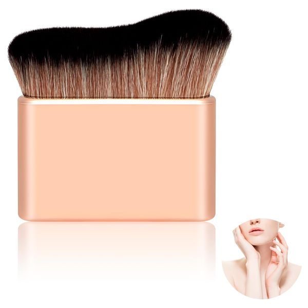 Tanning Brush Body Makeup Brush Kabuki Foundation Brush for Liquid Makeup Blending Brush Bronzer Brush for Blending Liquid, Cream, Concealer Tan Brush Applicator for Body & Leg Makeup