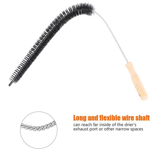 Dryer Vent Cleaner- 72cm Flexible Long Rod Brush-Sewer Drain Cleaning Brush/Radiator Refrigerator/Washing Machine Cleaning Tool Coil Brush for Dirt Dust Lint Blockage Removal