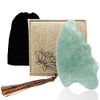 Gua Sha Facial Tools,Jade Gua Sha Massage Tool Comb Edge,Guasha Tool for Face, Gua Sha Stones for Body Muscle Relaxing Acupuncture Therapy…