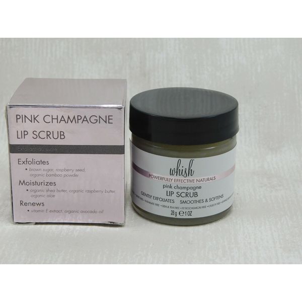Whish Powerfully Effective Naturals Lip Scrub And Balm PINK CHAMPAGNE 1OZ