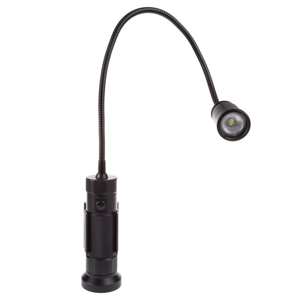 Stalwart CREE LED Work Light - 550 Lumen Magnetic Light Lamp with Flexible Gooseneck - Portable Light for Sewing, Crafting, or Workbench (Black)