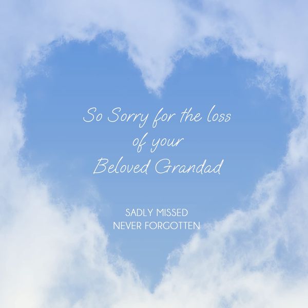 Sympathy Card - Grandad