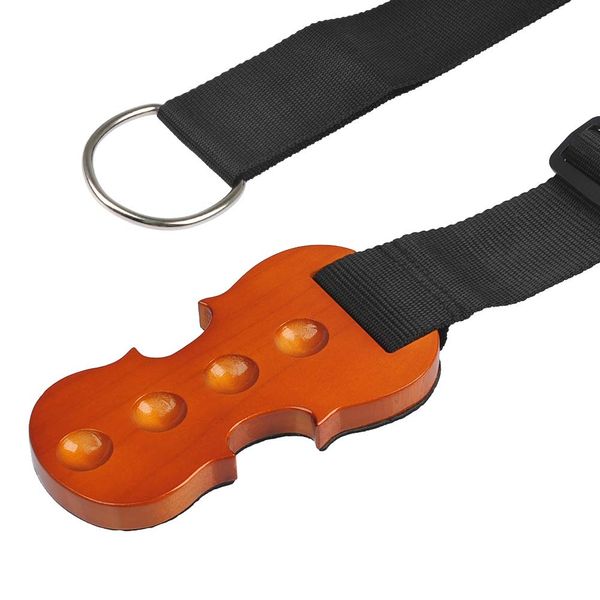 TIMESETL Cello Stopper Anti Rutsch Stopp Halter Massivholz Cello-Stachel Rest Anchor Schutz Auflage mit 4 Löcher Halter in Cello Form aus natürlichem Holz rutschfest Parkettschoner