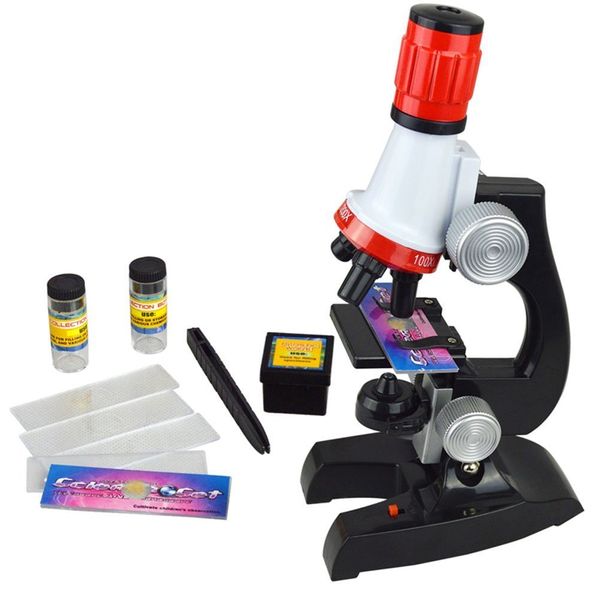 Student Science Microscope Kit Refined Scientific Instruments Toy Set Microscope for Kids Education