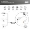 DIGITUS DisplayPort adapter cable, mini DP - DP St/Bu, 0.15m, DP 1.2 compliant, white
