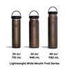 Hydro Flask 40 Oz Lightweight Wide Flex Cap Obsidian
