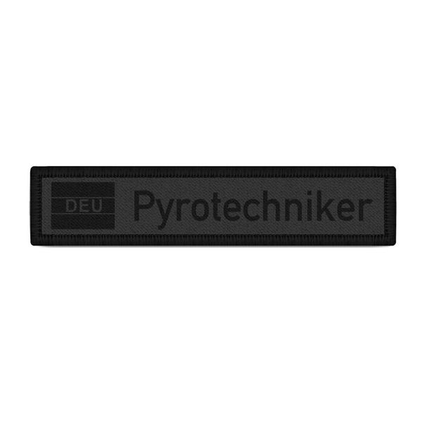 Copytec Patch Pyrotechnician DEU Germany Fireworker Grey Black #38838